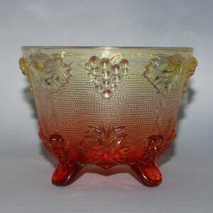 Jeanette Glass Amberina Dish